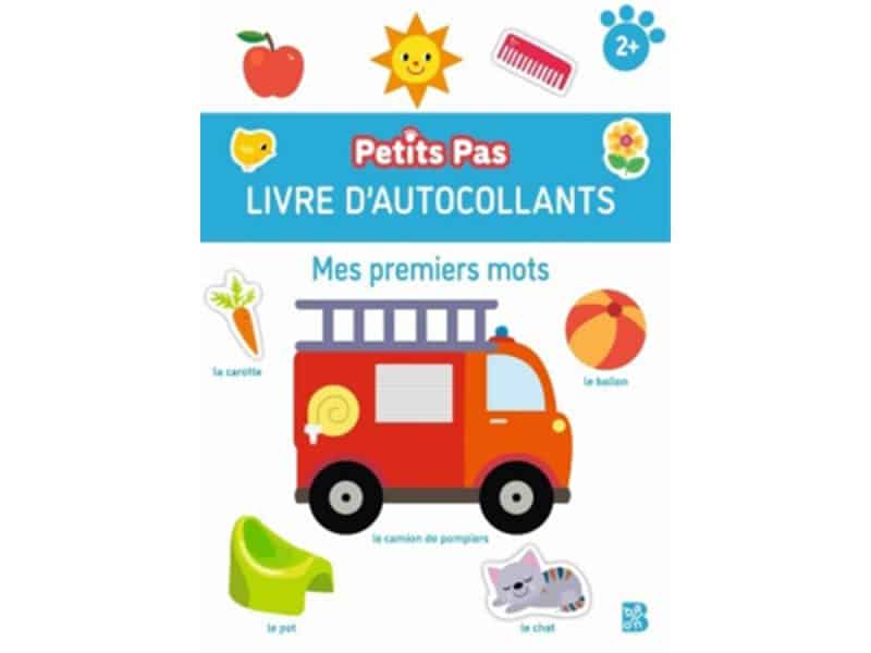 Petits Pas Livre d'autocollants Mes premiers mots