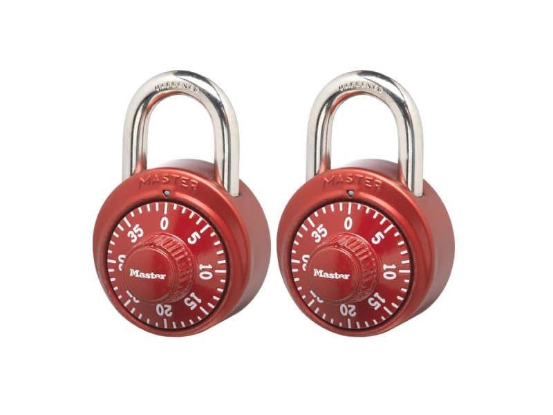 Paquet de 2 cadenas Masterlock 1530T couleurs variées