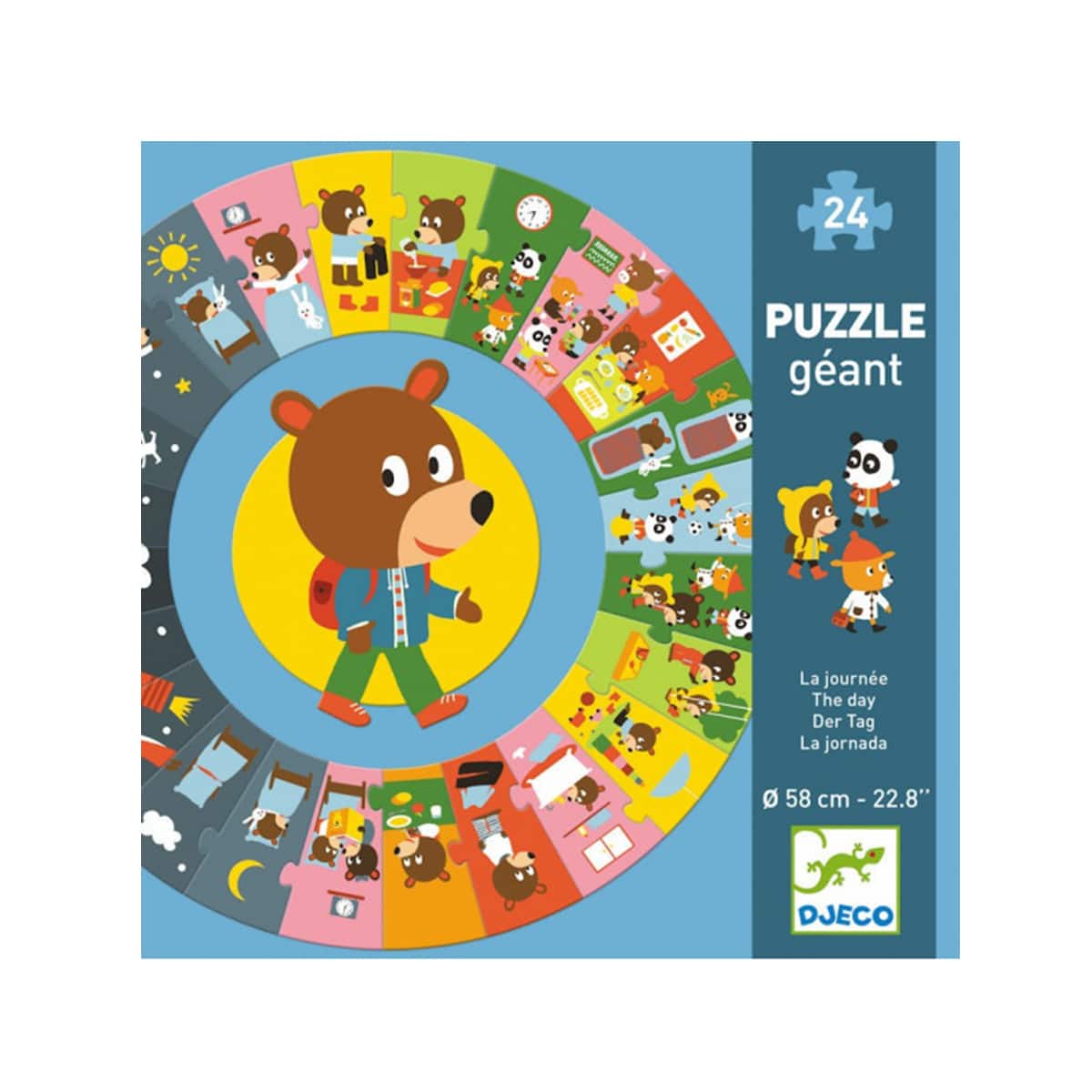 puzzle géant/la journée/24 pcs