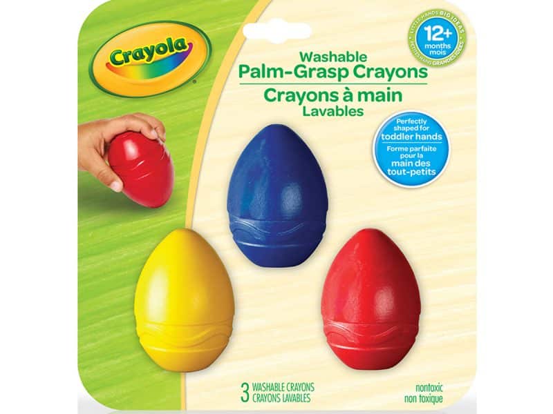 Crayola 3 crayons de cire ovales lavable