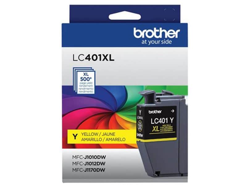 Cartouche jet d'encre Brother LC401XL jaune