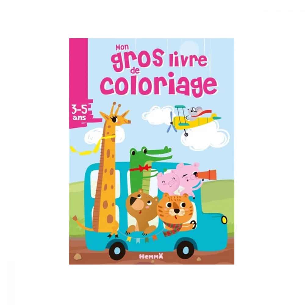 Mon gros livre de coloriage Animaux voiture