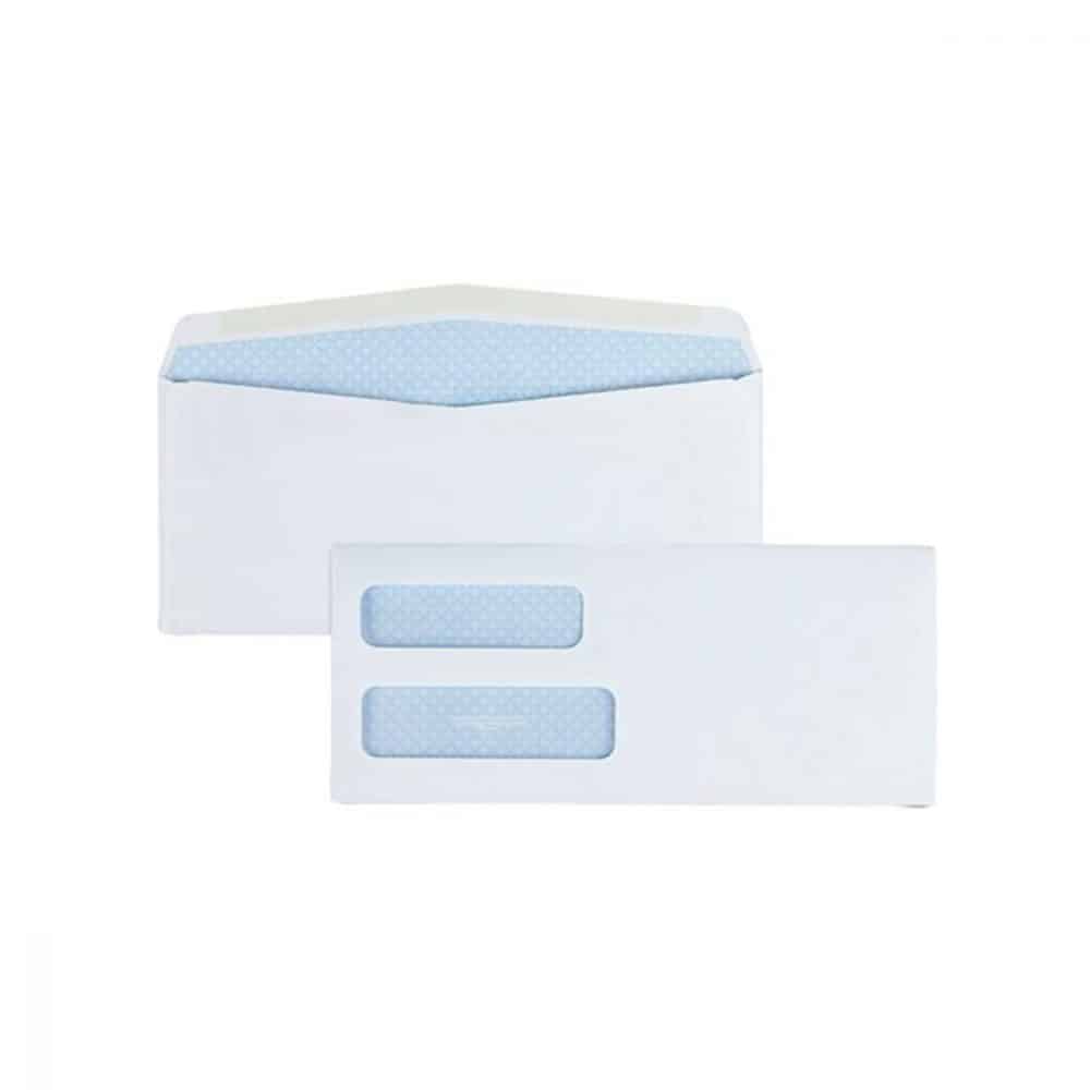Enveloppe de sécurité à fenêtre double bande gommé
