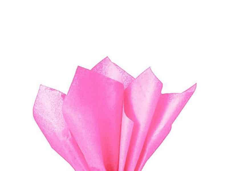 20 feuilles de papier de soie  rose