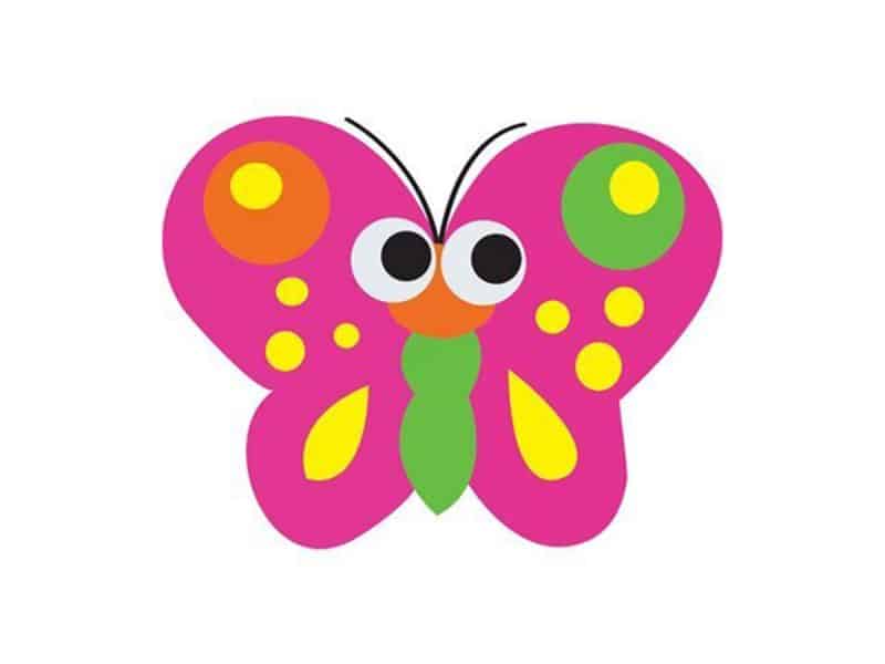 Mini efface à tableau magnétique 3.5 po papillon