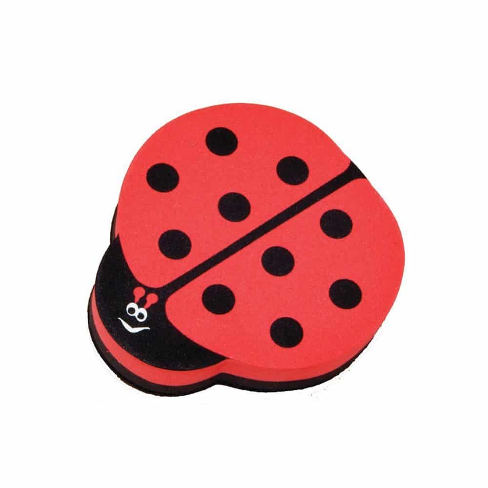 Mini efface à tableau magnétique 3.5 po coccinelle