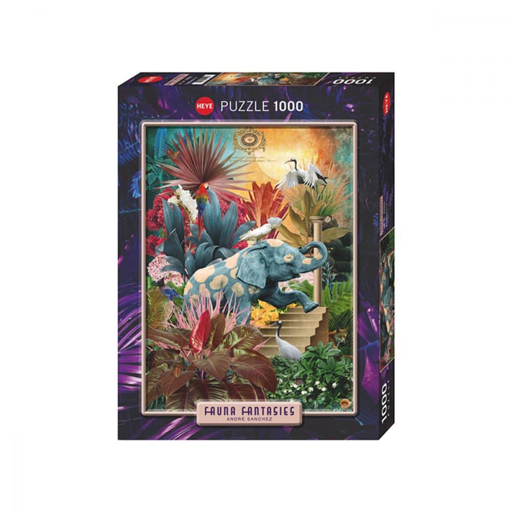 Casse-tête 1000 morceaux Fauna Fantasies, Elephantaisy