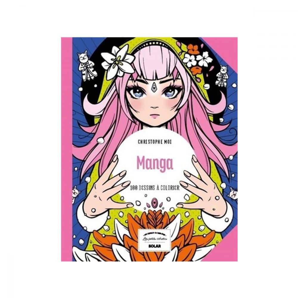 Manga 100 dessins à colorier