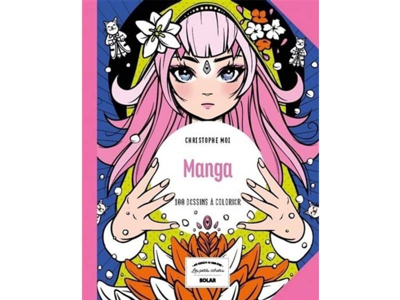 Manga 100 dessins à colorier