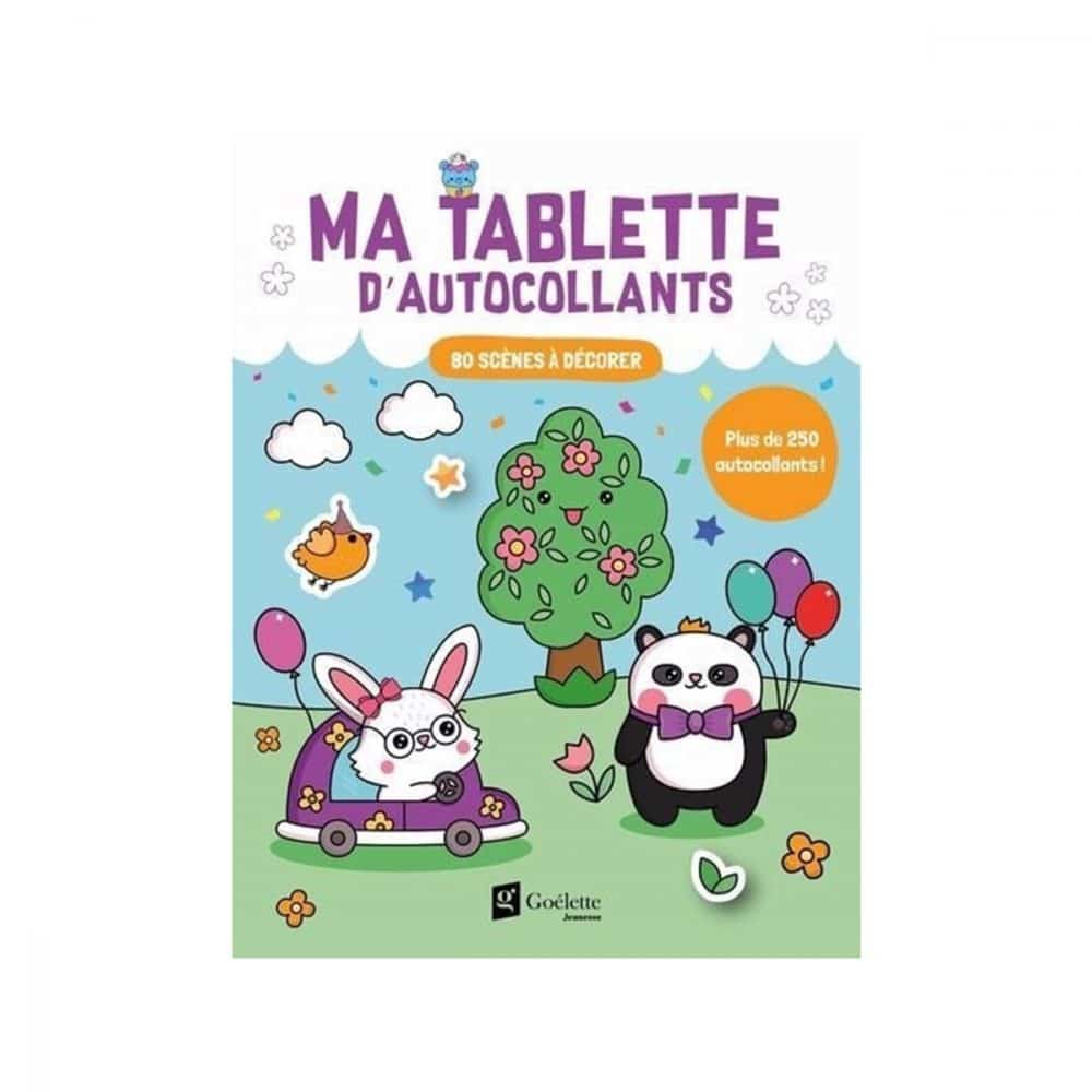 Ma tablette d'autocollants Lapin Panda