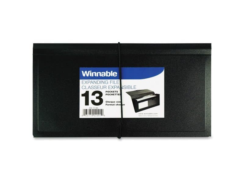 Classeur expansible format chèque 13 pochettes- Winnable