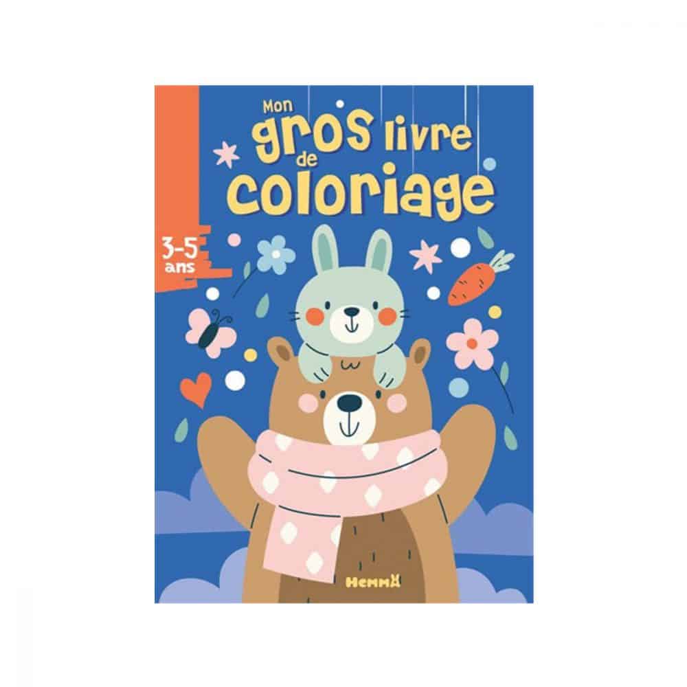 Mon gros livre de coloriage Ours et lapin