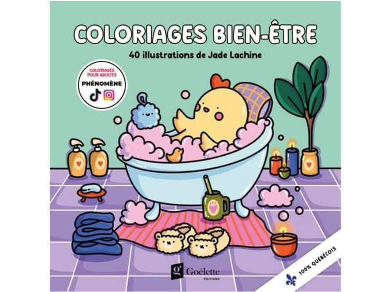 Coloriages Bien-être 40 illustrations de Jade Lachine