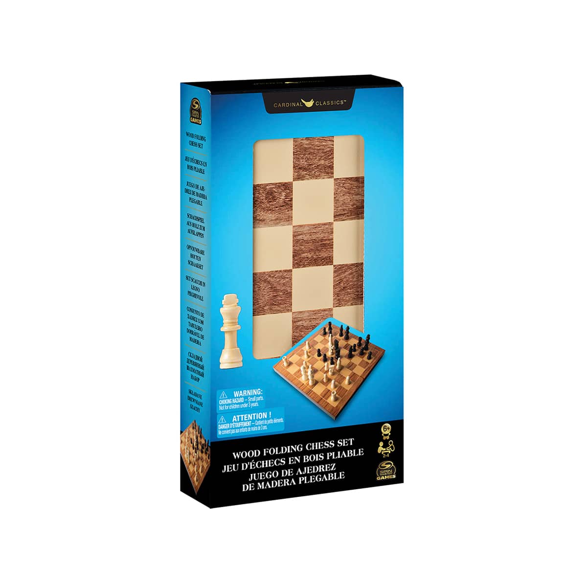 Jeu d'échec en bois pliable – Image 2