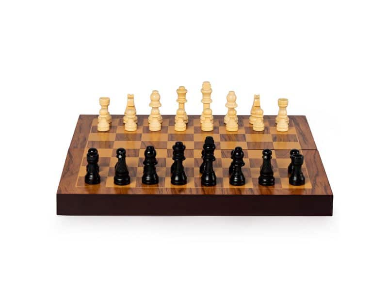 Jeu d'échec en bois pliable