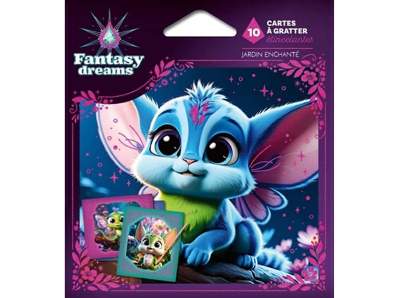Fantasy Dreams 10 cartes à gratter Jardin enchanté