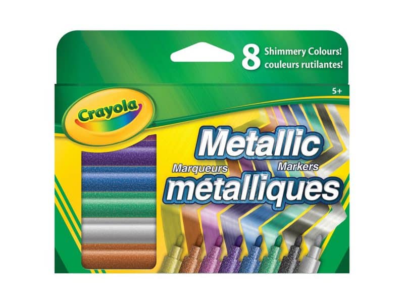8 marqueurs métalliques crayola
