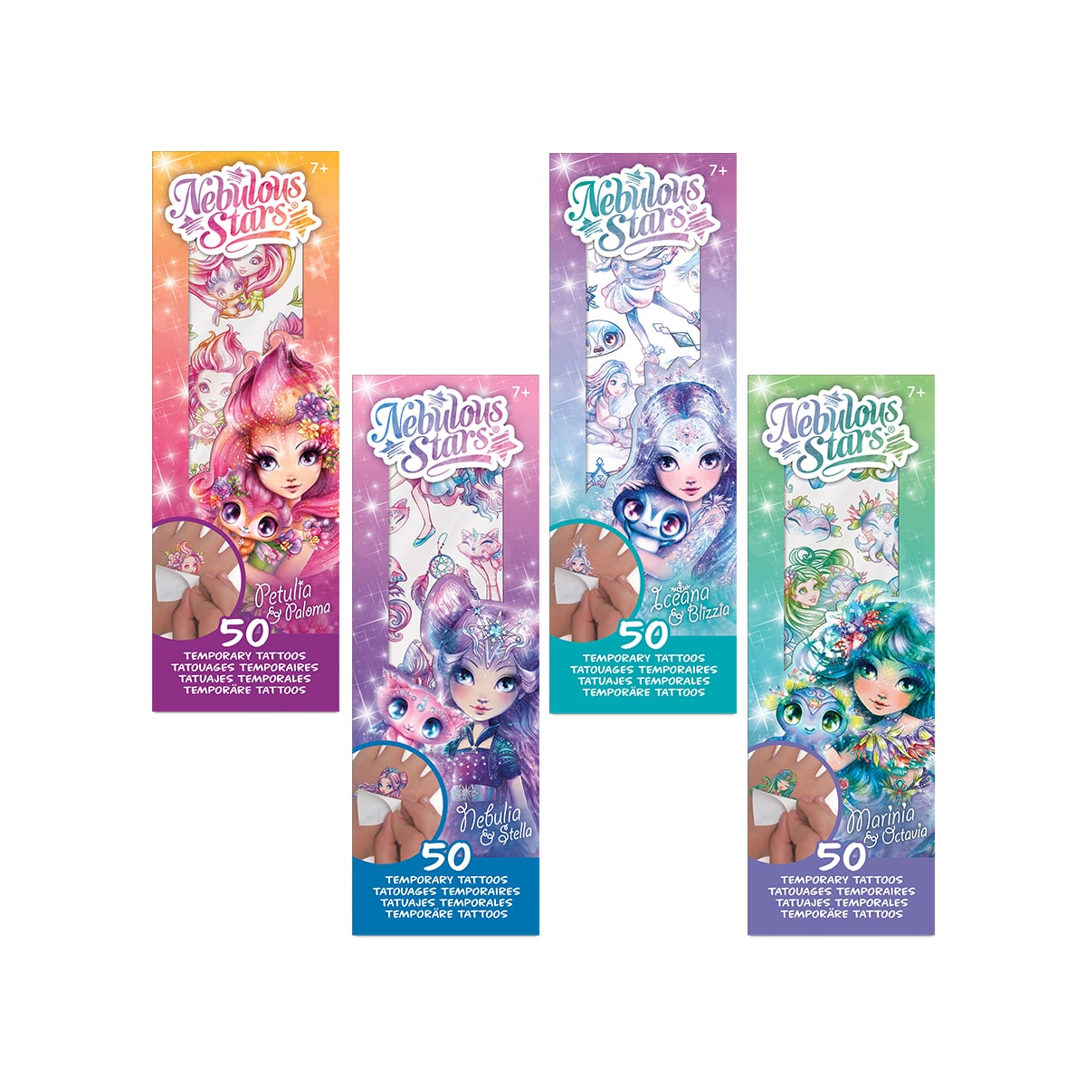 Tatouages temporaires mini Nebulous Stars