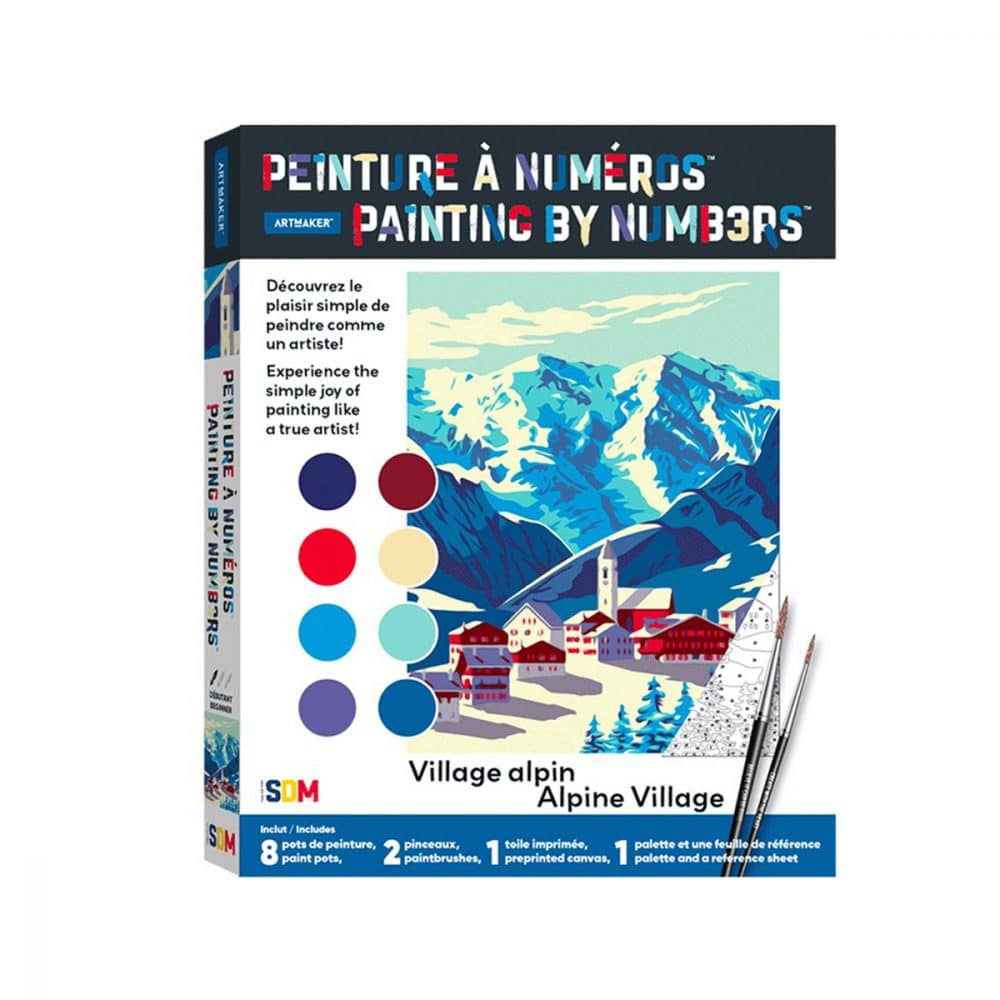 Peinture à numéros Village alpin