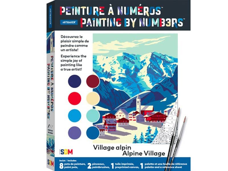 Peinture à numéros Village alpin