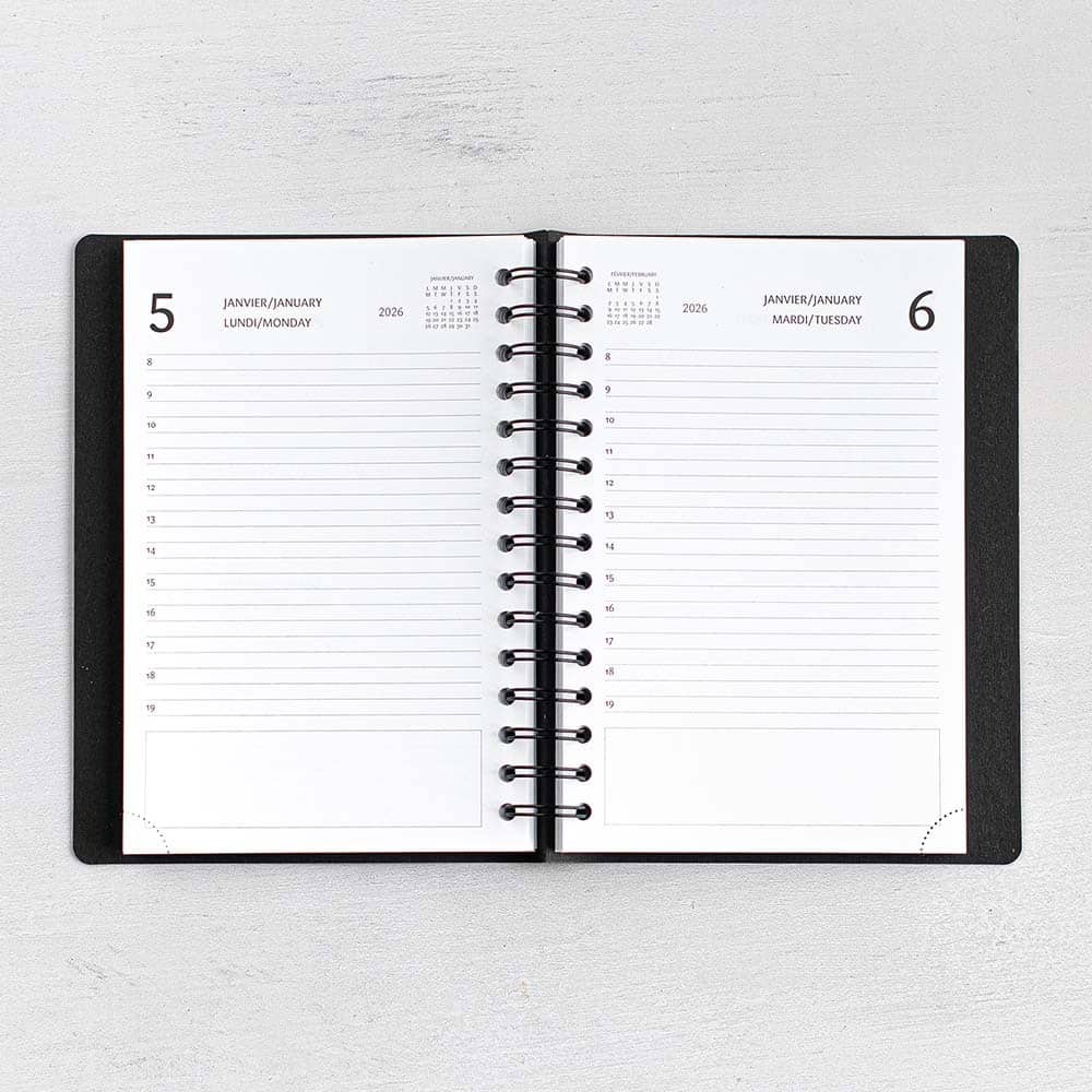 Agenda académique W.Maxwell 2025-2026 Buro Noir – Image 2