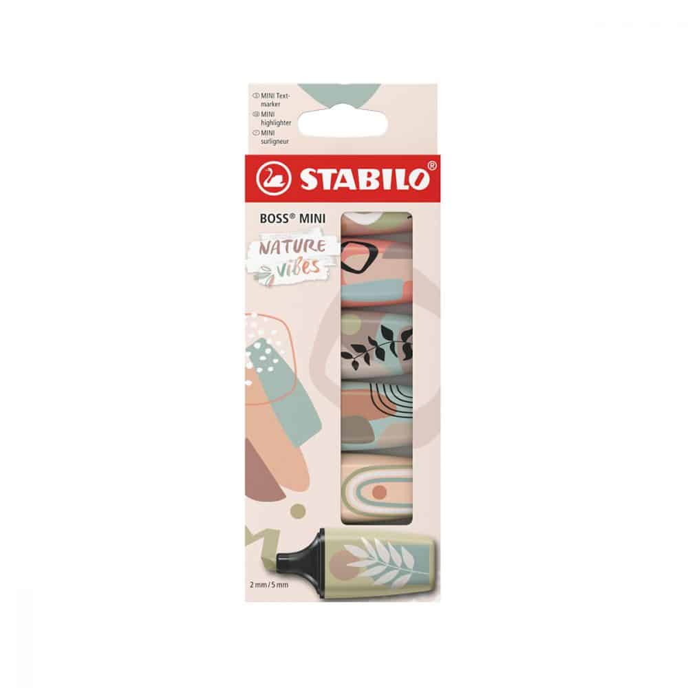 6 minis surligneurs Stabilo Boss Nature Vibes #1