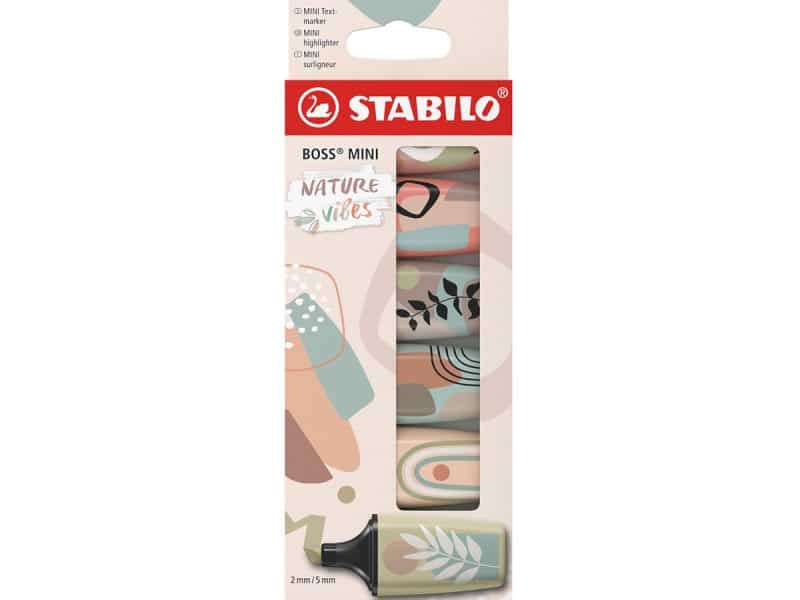 6 minis surligneurs Stabilo Boss Nature Vibes #1