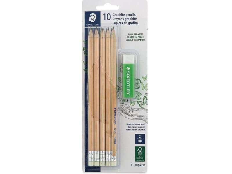 Staedtler - 10 crayons graphites + 1 efface