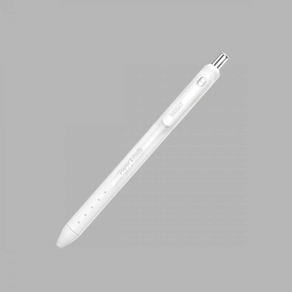 Stylo à bille rétractable InkJoy gel - Paper Mate blanc