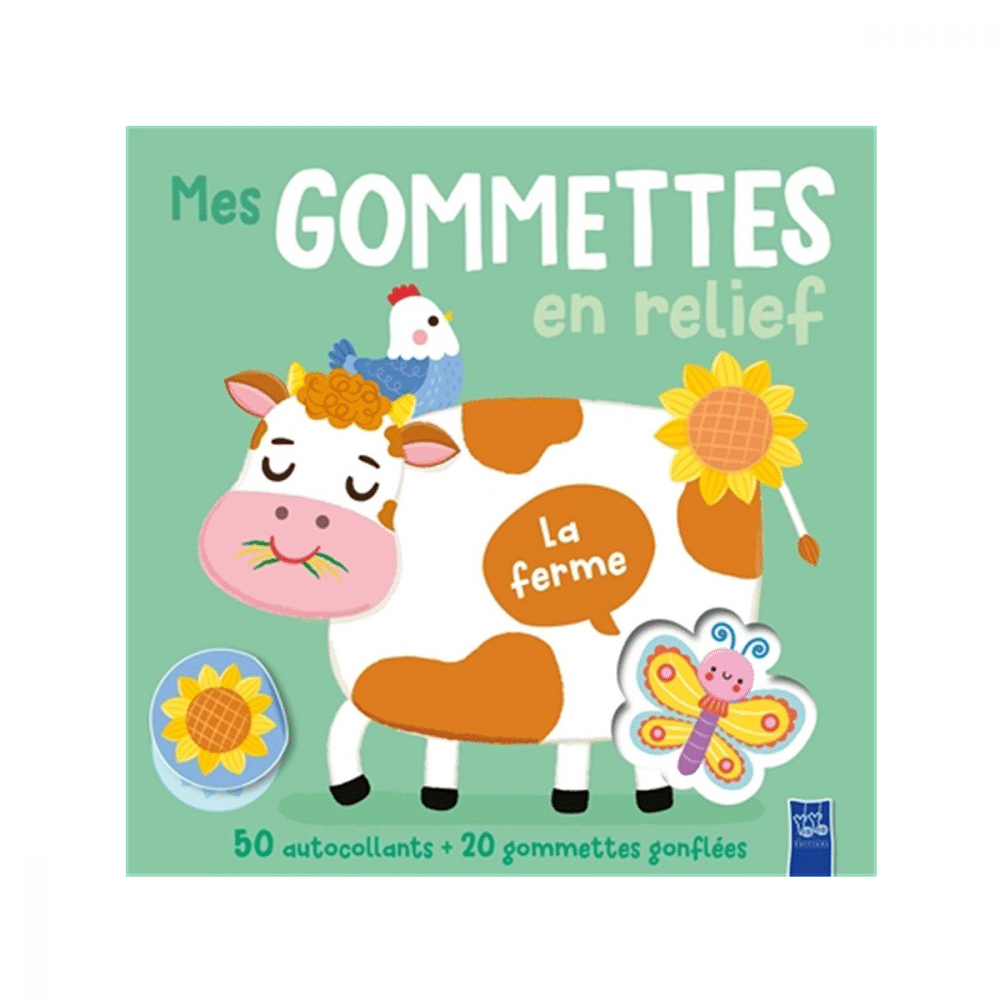 Mes gommettes en relief La ferme