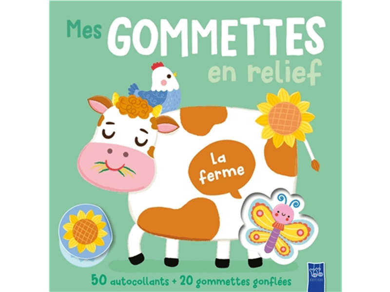 Mes gommettes en relief La ferme