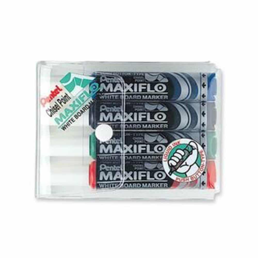 4 Marqueurs effaçables à sec Maxiflo - Pentel