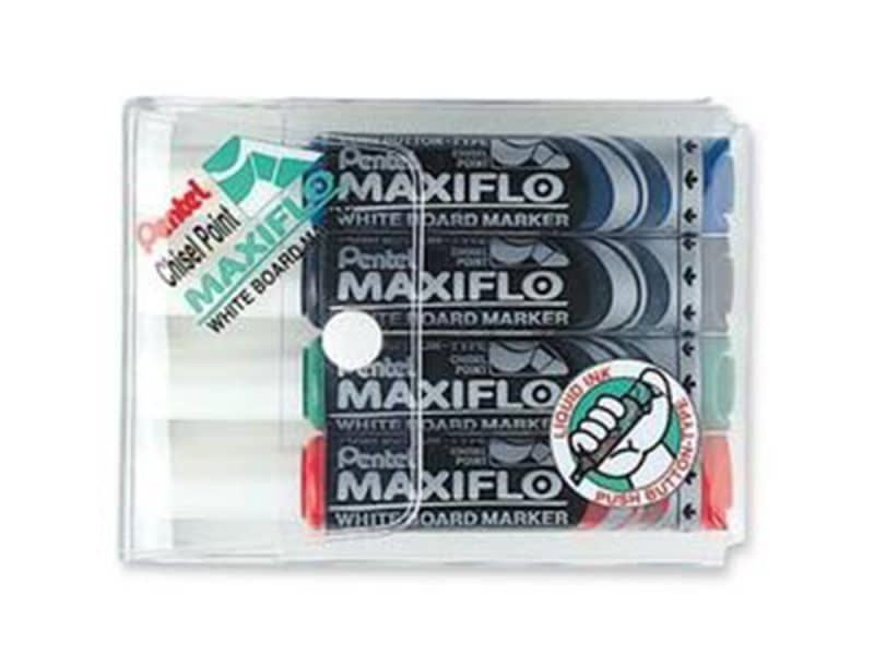 4 Marqueurs effaçables à sec Maxiflo - Pentel