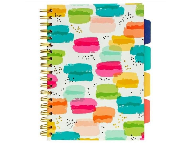 Carpe Diem Cahier spiral 5 onglets Aquarelle - Pukka Pads