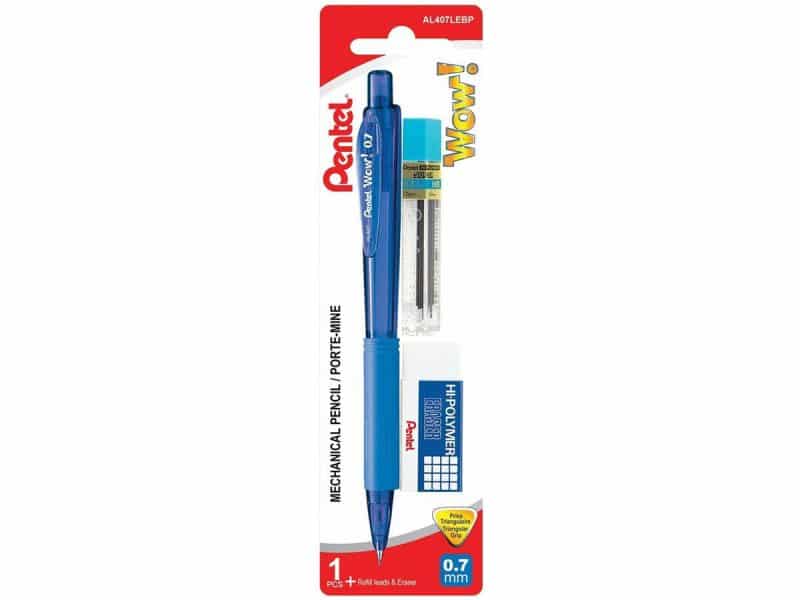 Ensemble de porte-mines Pentel WOW 0.7 avec mines et efface