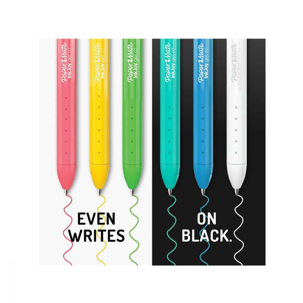 Paquet de 10 stylos gel PaperMate InkJoy Bright – Image 2