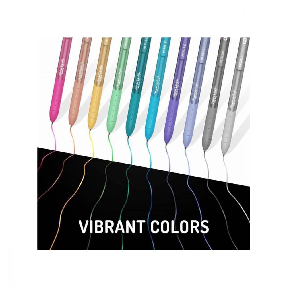 Paquet de 3 stylos gel métalliques PaperMate InkJoy – Image 2