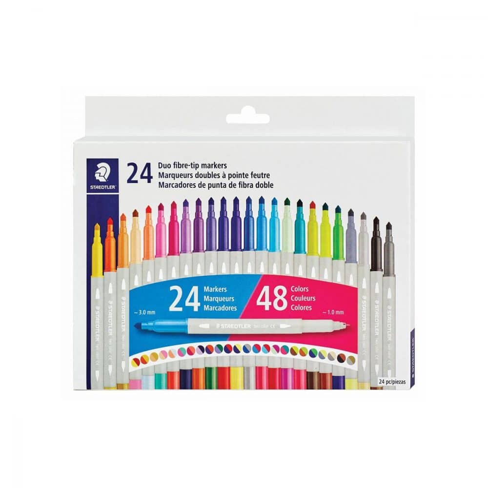 24 feutres doubles pointes Staedtler