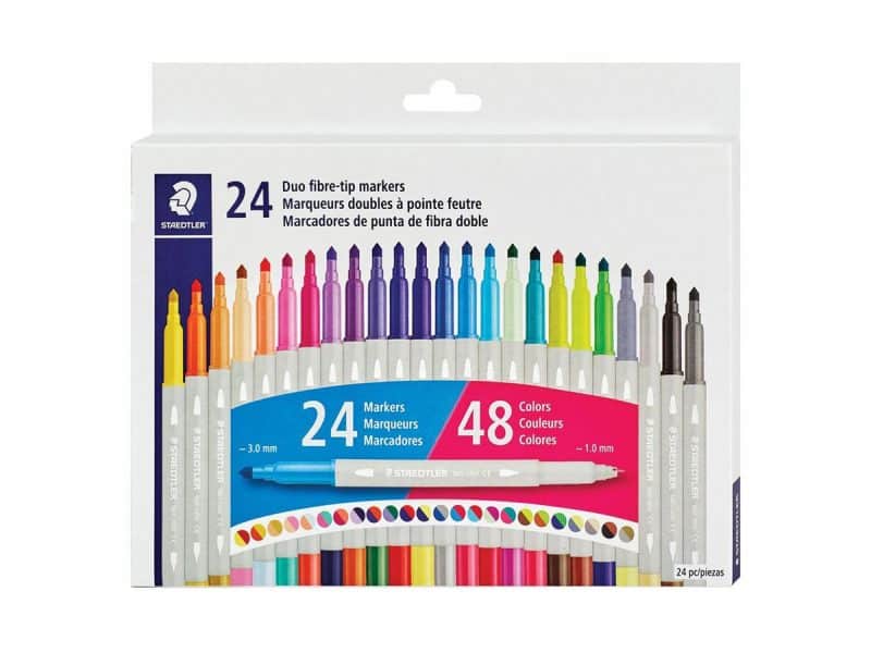 24 feutres doubles pointes Staedtler