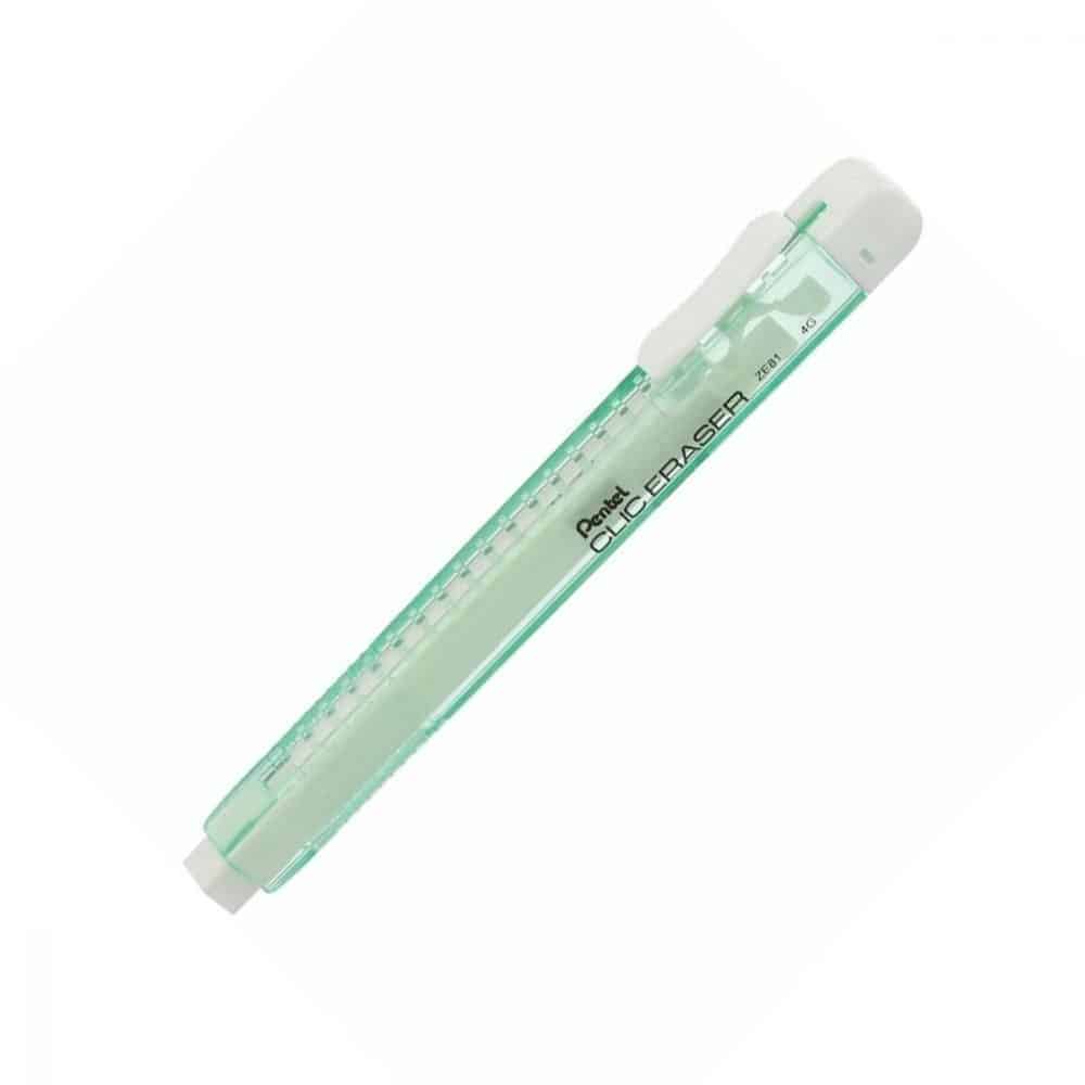 Crayon efface Pentel Clic Eraser - vert