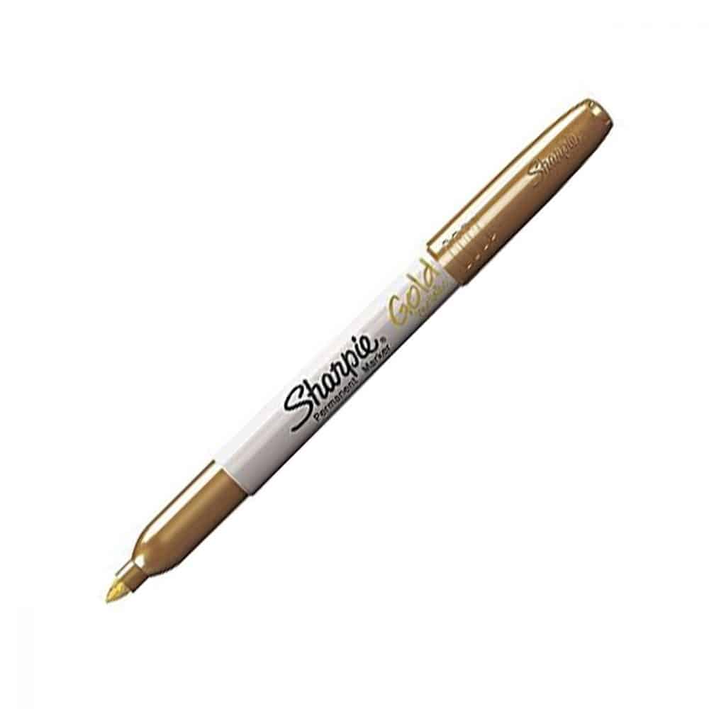Marqueur permanent Sharpie métallique or pointe fine