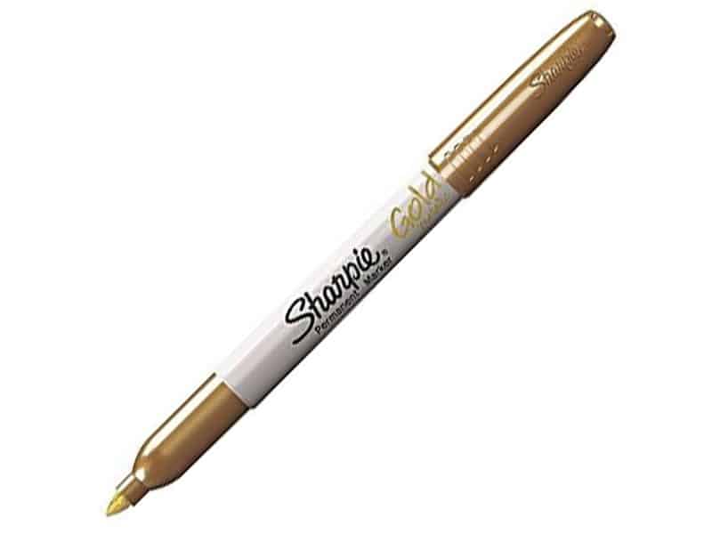 Marqueur permanent Sharpie métallique or pointe fine