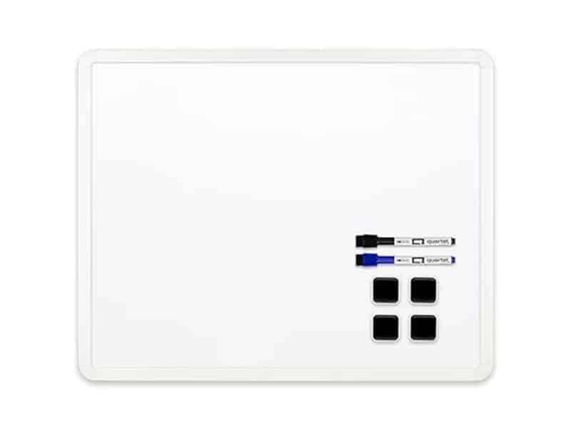 Tableau Quartet blanc magnetique 16 x 20 frame plastique