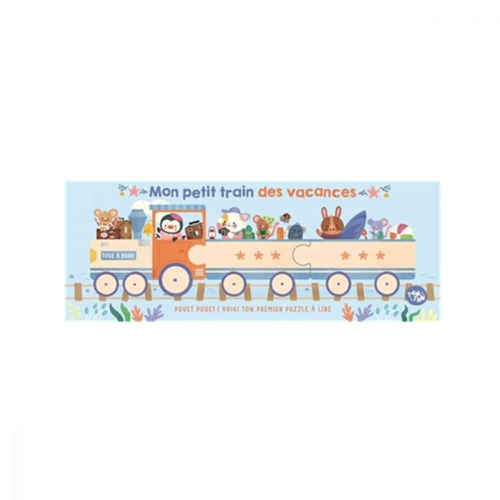 Mon petit train des vacances Premier puzzle à lire