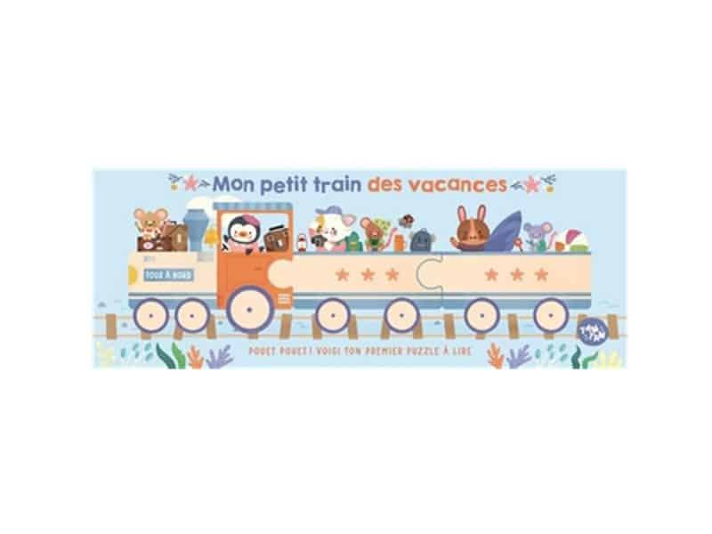 Mon petit train des vacances Premier puzzle à lire