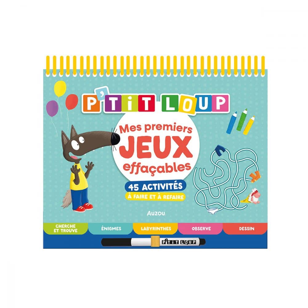 P'tit Loup Mes premiers jeux effaçables
