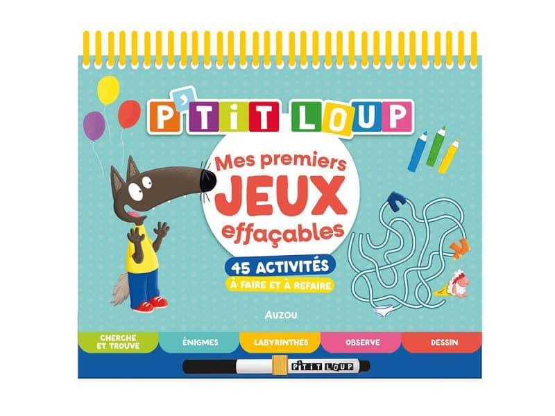 P'tit Loup Mes premiers jeux effaçables