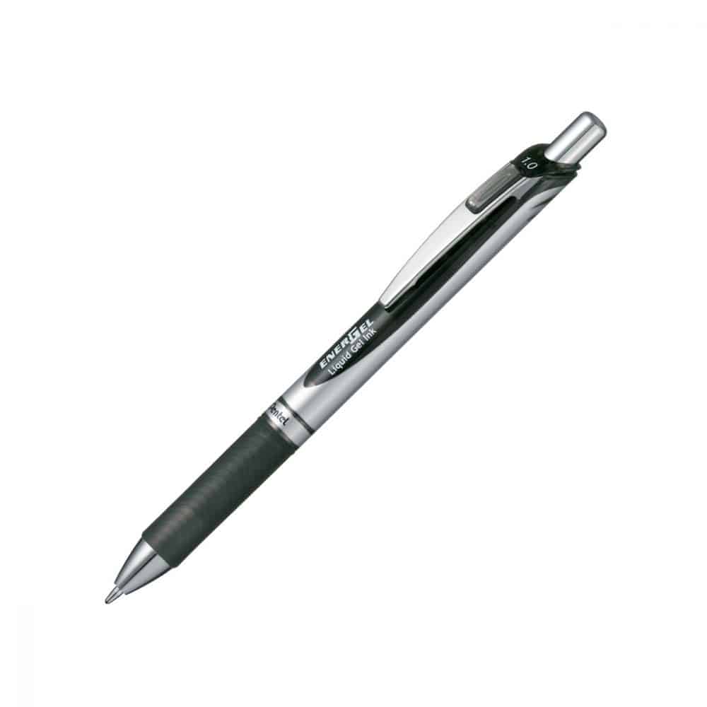 Stylo retractable Pentel Energel 1.0 noir