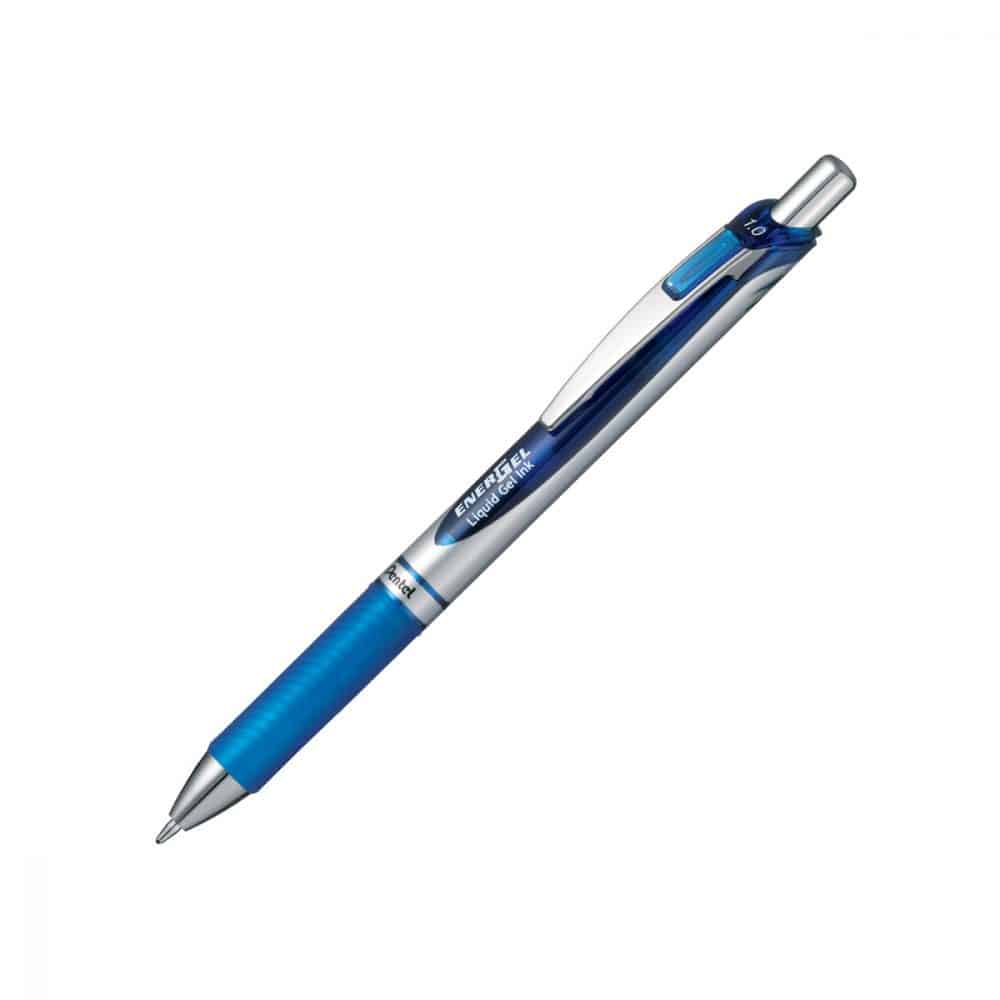 Stylo retractable Pentel Energel 1.0  bleu