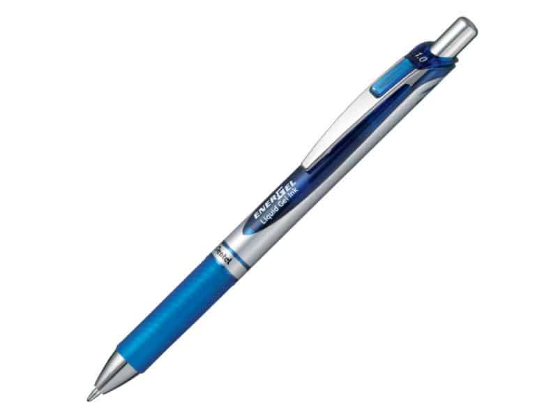 Stylo retractable Pentel Energel 1.0  bleu